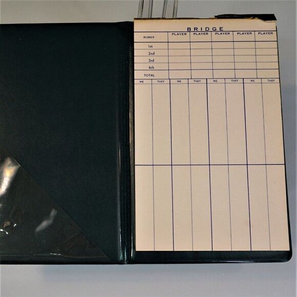 Bridge Score Pad Book Penworthy Vintage Vinyl Cover - Picture 2 of 5